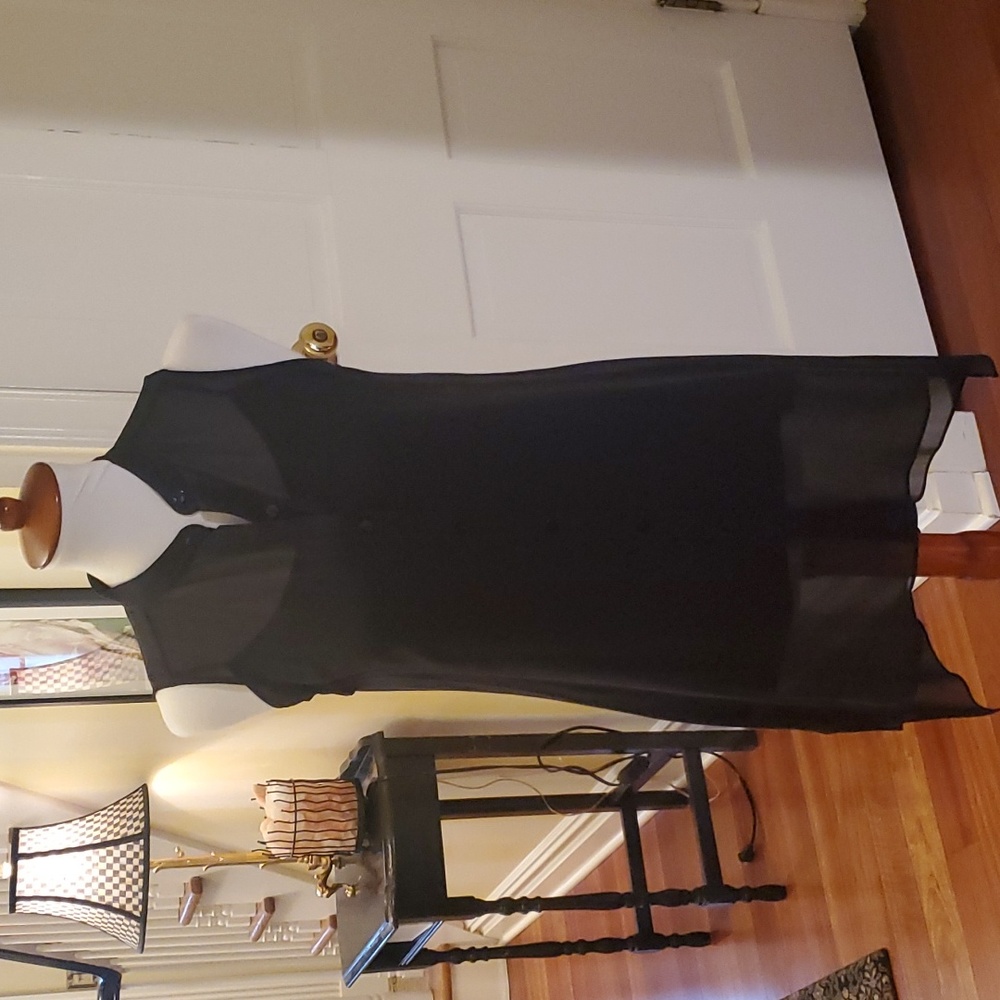 Sheer Sleeveless Blouse w/ Cami